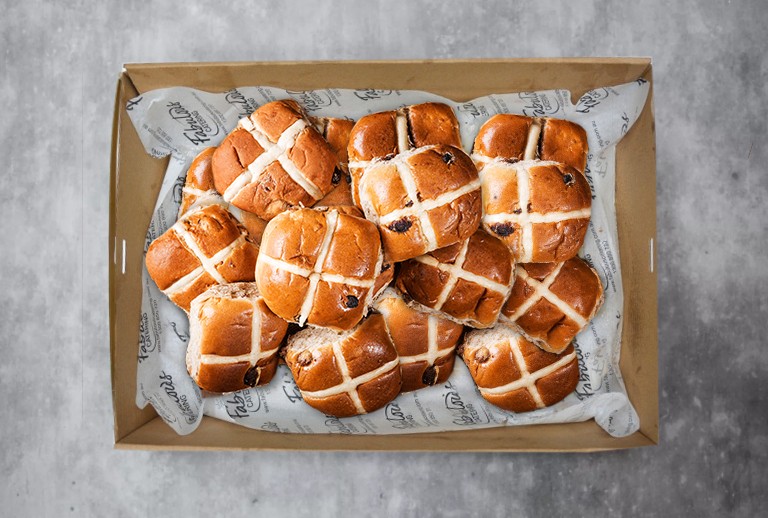 Hot Cross Buns - Traditional (24 Pieces)